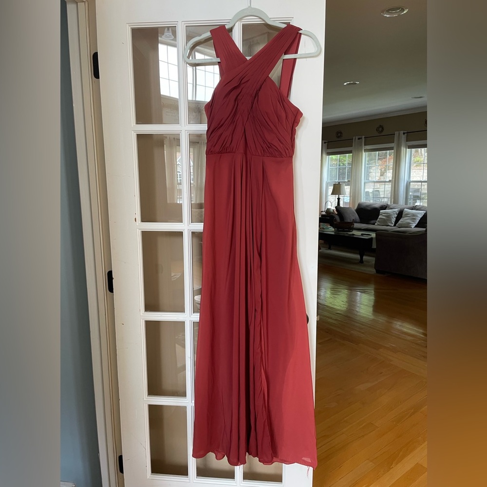 AZAZIE Rust Evening Gown-Size 4